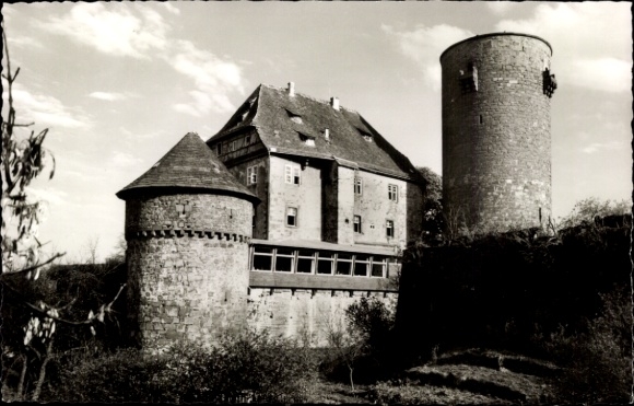 Postcard Trendelburg in North Hesse, Burghotel Trendelburg
