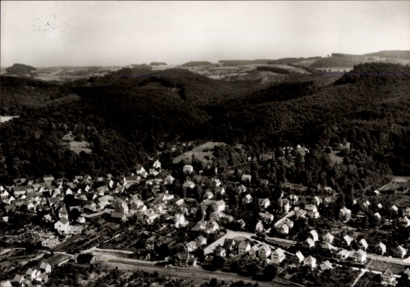 Postcard Seeheim Jugenheim an der Bergstraße, aerial photograph