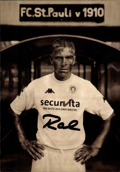 Autogrammkarte Fußballer Christian Rahn, FC St. Pauli, Autogramm