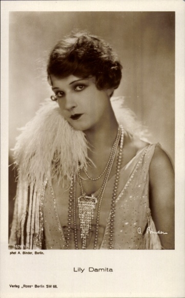 Ak Schauspielerin Lily Damita, Portrait, Ross