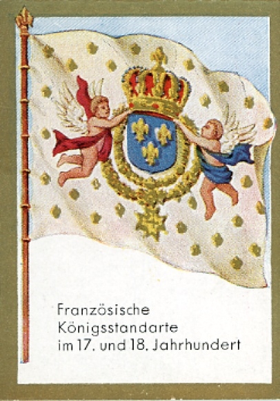 Collection picture historical flags No. 149 French royal standard 17th and 18th century