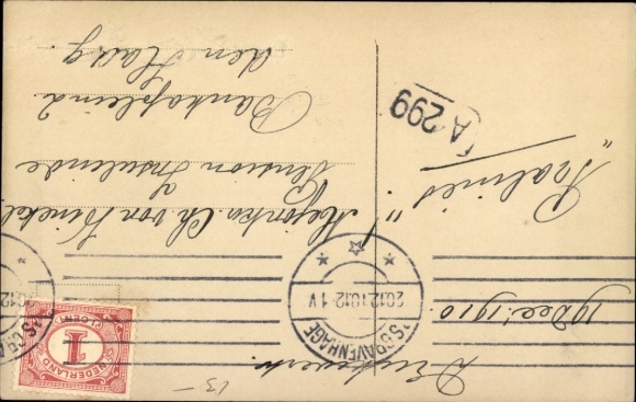 Postcard Composer, playwright and poet Richard Wagner, Metamorphosis