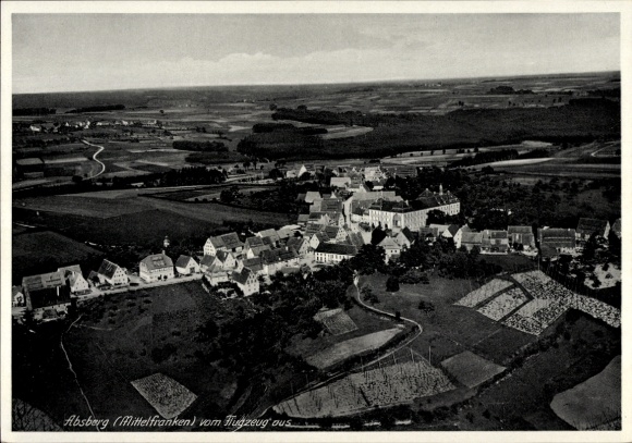 Ak Absberg in Mittelfranken, Fliegeraufnahme