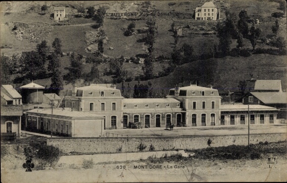 Postcard Le Mont Dore Puy de Dôme, La Gare