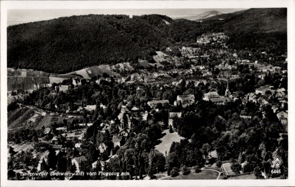 Ak Badenweiler im Schwarzwald, Fliegeraufnahme
