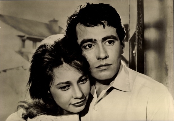 Postcard Actors Anda Caropol and Vasile Ichim, Heaven is without bars, film scene