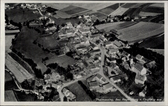 Ak Thalmässing in Mittelfranken, Fliegeraufnahme