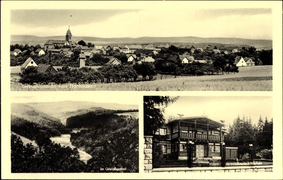 PC Horhausen Westerwald Rhineland Palatinate, general view, Jagdschlösschen, Grenzbachtal