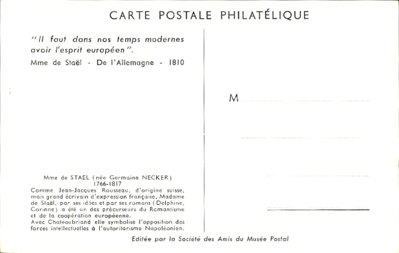 Maksymalny CPA Corinne au Cap Misene, Tableau de Gerard, Madame de Stael