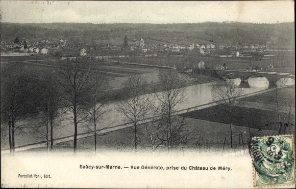 KP Saacy sur Marne Seine et Marne, Vue generale, Prize du Chateau de Mery