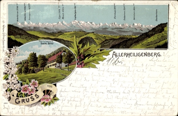 Chromo-Litho Allerheiligenberg Hägendorf Canton Solothurn, general view