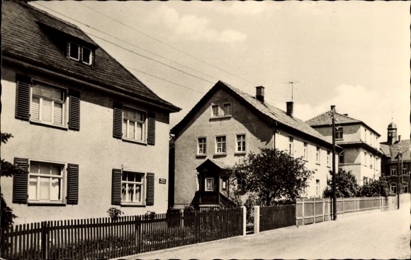 Postcard Weischnitz in the Vogtland, Rosa-Luxemburg-Strasse