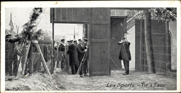 Postcard Les Sports, Tir a l&#39;arc, archery