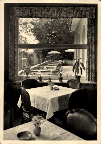 Postcard Rödgen Obersdorf Wilnsdorf North Rhine Westphalia, Hotel-Cafe Stangier