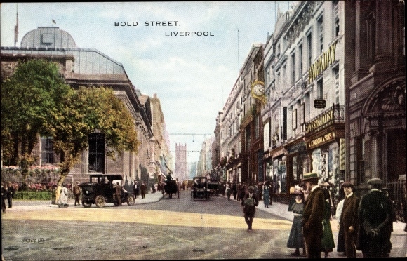 Postcard Liverpool Merseyside United Kingdom, Bold Street