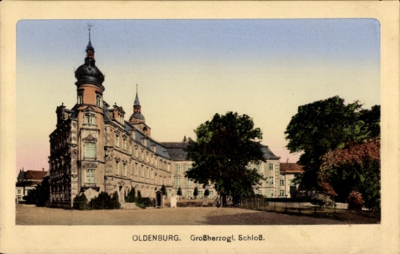 Ak Oldenburg im Großherzogtum Oldenburg,  Großherzogliches Schloss