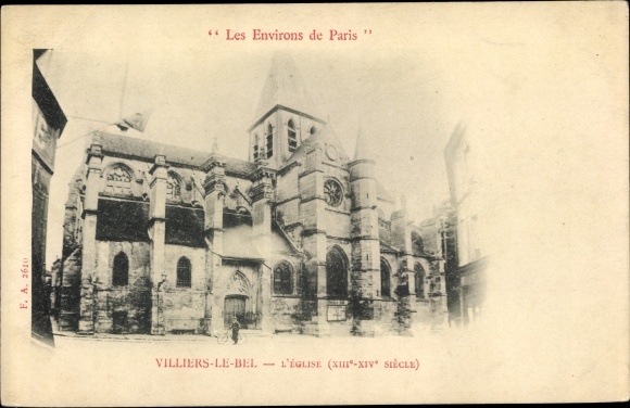 Ak Villiers-le-Bel Val-d´Oise, L´Église