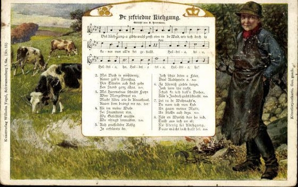 30 song cards, Anton Günther