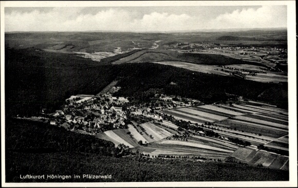 Ak Höningen Altleiningen in der Pfalz, Fliegeraufnahme