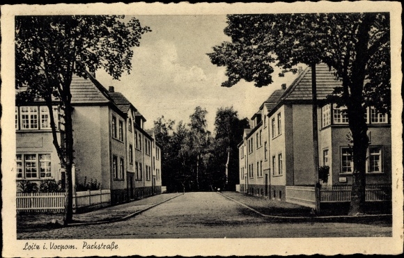 Postcard Loitz in Western Pomerania, Parkstrasse
