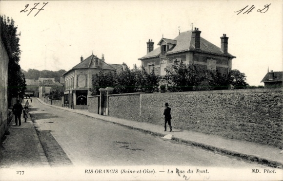 Ak Ris Orangis Essonne, Rue du Pont