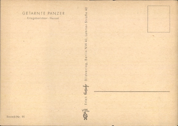 Artist Postcard Hensel, Camouflaged Panzer III, Wehrmacht