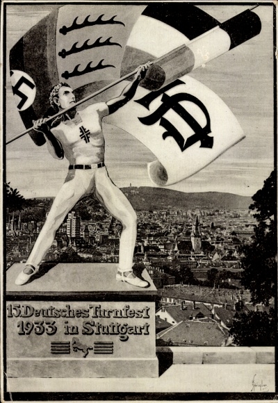 PC Stuttgart, 15th German Gymnastics Festival 1933, city view