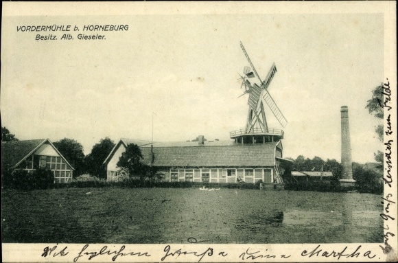 Ansichtkaart Horneburg in het oude land, Vordermühle