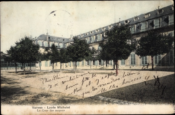 Postcard Vanves Hauts de Seine, Lycee Michelet