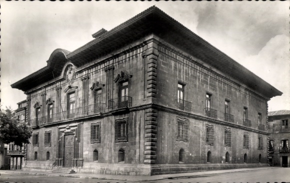 Ak Oviedo Asturië Spanje, Campo Sagrado Paleis