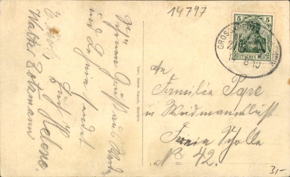 Postcard Kloster Lehnin in der Mark, Tetzel Tower, Forestry Office, Harbor Section