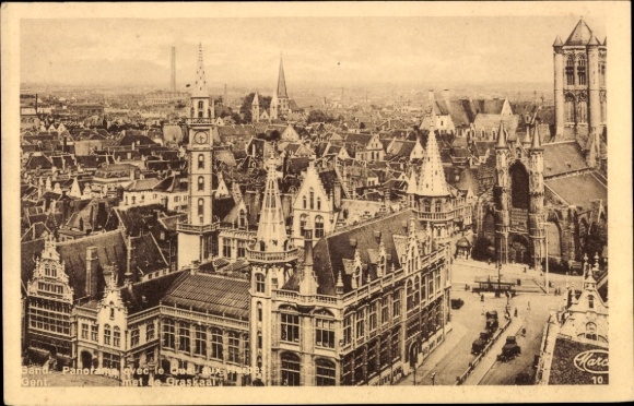 CPA Gand Flandre orientale, panorama