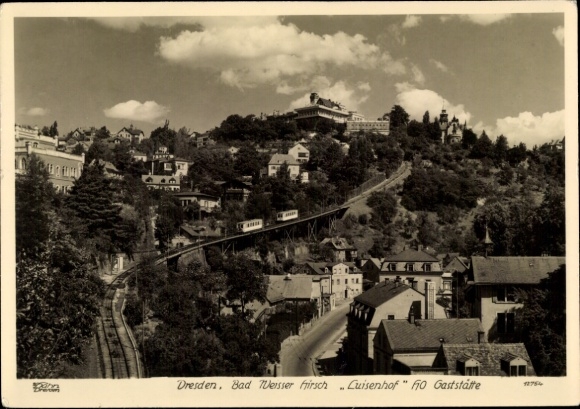 Ak Dresden Loschwitz, Weißer Hirsch, Luisenhof, HO Gaststätte