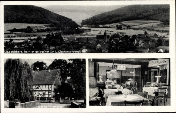 KP Lippoldsberg Wahlsburg Weserbergland, pensjonat i pensjonat Niemeyer, widok wnętrza