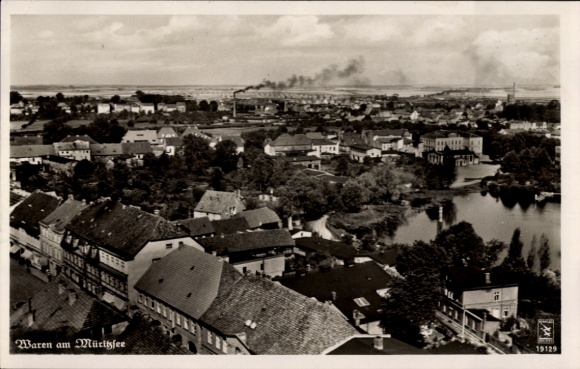 Postcard Waren an der Müritz, general view
