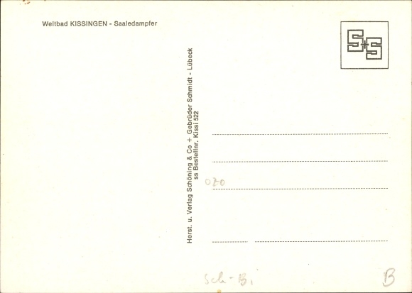 PC Bad Kissingen Lower Franconia Bavaria, Saale steamer Saline
