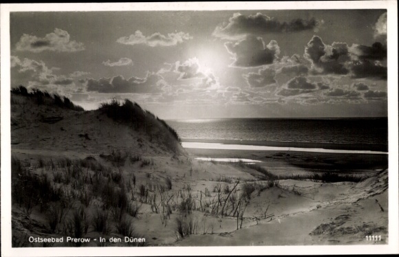 Postcard Ostseebad Prerow on the Darß, dunes