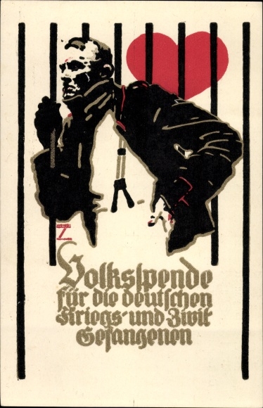 Artist PC Hohlwein, Ludwig, public donation for the German prisoners of war and civil prisoners 1916