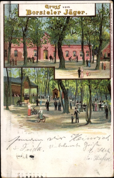 Chromo-Litho Hamburg Groß Borstel, Inn Borsteler Jäger
