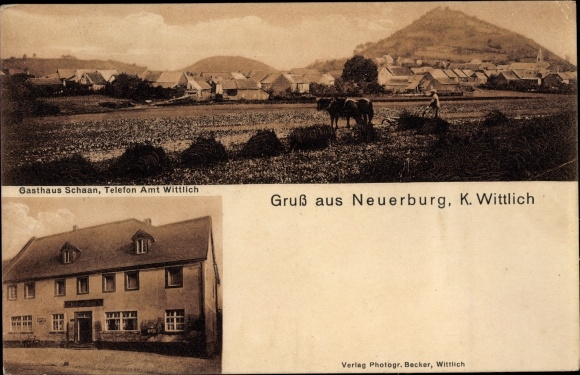 PC Neuerburg Wittlich in the Eifel, general view, Neuerburger Kopf, Inn Schaan