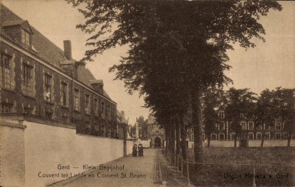 Ansichtkaart Gent Gent Oost-Vlaanderen, Klein Begijnhof, Couvent ter Liefde, Couvent St. Bruno