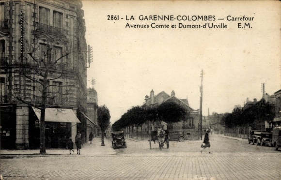 PC La Garenne Colombes Hauts de Seine, Carrefour, Avenues Comte et Dumont-d'Urville,