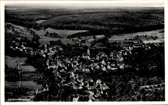 Ak Lampoldshausen Hardthausen am Kocher, Luftaufnahme