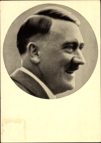 Postcard Führer and Reich Chancellor Adolf Hitler, portrait, Men of the Time No. 91