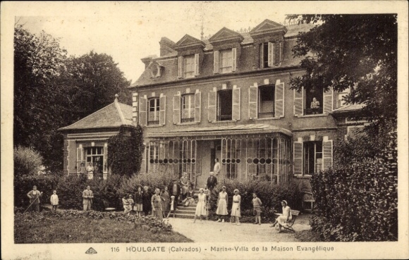 Ak Houlgate Calvados, Marine Villa de la Maison Evangélique