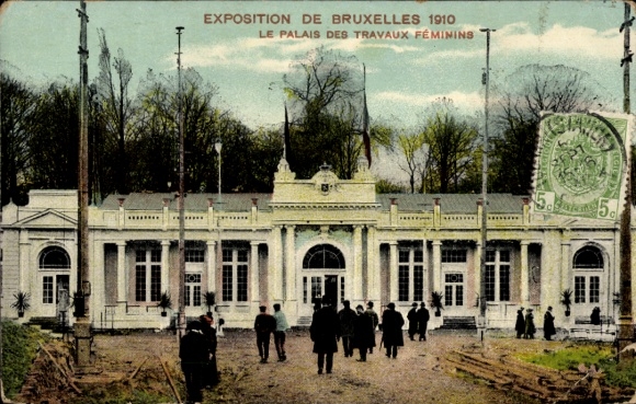 KP Bruxelles Bruksela, ekspozycja 1910, Le Palais des Travaux Féminins