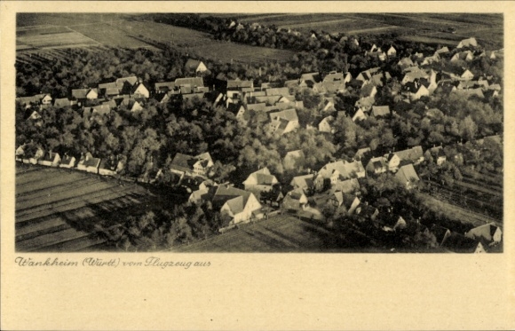 Postcard Wankheim Kusterdingen in Württemberg, aerial photograph