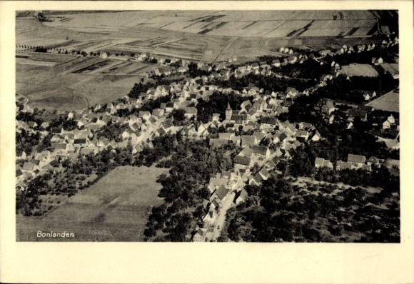 Ak Bonlanden Filderstadt in Württemberg, Fliegeraufnahme