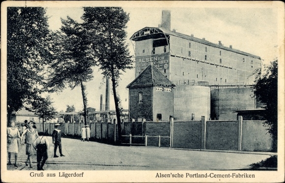 Ak Lägerdorf in Sleeswijk-Holstein, Alsen&#39;sche Portlandcementfabrieken