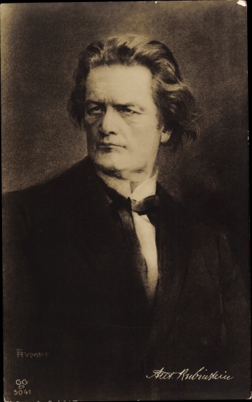 Artist Postcard Rumpf, Anton Grigorievich Rubinstein, Russian pianist and composer